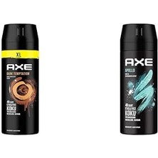 Esmo Home Axe Erkek Deodorant & Bodyspray Dark Temptation 48 Saat Etkileyici Koku 200 ml ve Axe Erkek Sprey Deodorant Apollo 48 Saat Etkileyici Koku Vücut Spreyi 150 ml