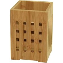 Esmo Home Bambu Mutfak Organizeri, Kare 10×10 Cm, Pencereli Ahşap Düzenleyici Kutusu