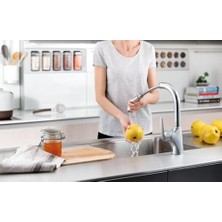 Esmo Home Armix V3 A42151 Pull-Out Eviye Bataryası, El Duşlu, Krom
