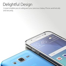 Esmo Home Araree  Için Ultra Ince Ince Şeffaf Yumuşak Tpu Fall Cilt Cover Galaxy J2 Fall, (2015) Mavi J Cover