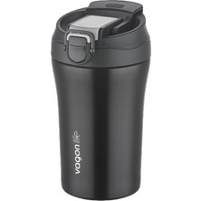 Esmo Home Vagonlife Fiftyfifty Çift Kapak Sistemli Pipetli/pipetsiz 400ML Çelik Mug