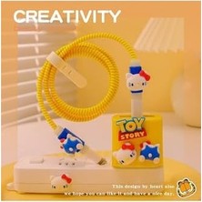 Esmo Home 18W/20W ile Uyumlu Toy Hello Şarj Kılıfı, Şarj Kablosu Örme Aparatı, Toparlayıcı, Kablo Koruyucu