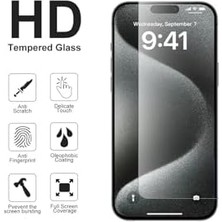 Esmo Home - 3'lü Iphone 16 ile Uyumlu Tam Kaplama Ekran Koruyucu 5d Full Kırılmaz Cam (3 Adet)