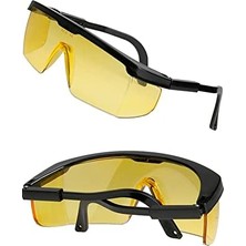 Esmo Home EAG005 Ayarlı Çapak Gözlüğü Sarı Renkli Ce Koruyucu Gözlük Iş Güvenlik 1410