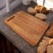 Esmo Home Deconox Akasya Kesme Tahtası Antibakteriel Yıkanabilir Doğrama Tahtası Dikdörtgen 34X22CM | Antibakteriyel ve Yıkanabilir Akasya Kesme Tahtası - Hijyenik ve Dayanıklı Doğrama Işleriniz Için Ideal