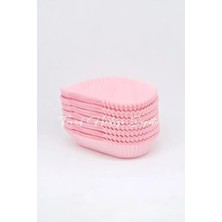 Esmo Home Takribi 200 Adet Büyük Boy Pembe Ekler Kağıdı 8.5x4 Cm, Baklava Sunumluk, Muffin Kek Kalıbı