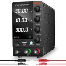 Yenibağ 30V/10A Smps Dc Güç Kaynağı Voltaj Regülatörü (Black) SG-C3010