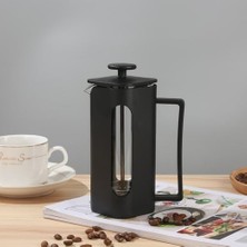 Esmo Home French Press Kahve Demleme Ekipmanı, 350 Ml, Siyah, Cam Isıya Dayanıklı Cam, Paslanmaz Çelik Filtreli, Siyah Renkli Kahve ve Bitki Çayı Demliği