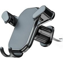 Esmo Home V Tipi Ayarlı Izgaraya Takılan Araba Telefon Tutacağı Siyah