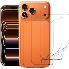 Esmo Home - 17 Pro Şeffaf Kaplama Arka ve Yan Çerceve Full Body Esnek Kasa Koruyucu Hydrojel Çizilmez