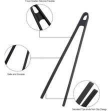 Esmo Home Mutfak Maşası, Isıya Dayanıklı, Kaymaz, Çizmez, Profesyonel Pişirme Maşası, Ekru Beyaz Siyah Krem