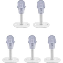 Esmo Home Kapı Stoperi Duvar Koruyucu Kapı Tamponu Durdurucu 8 cm 5 Adet (Beyaz)