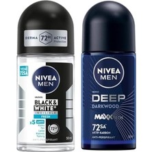 Esmo Home Men Erkek Roll On Deodorant & Invisible Fresh 48 Saat Anti-Perspirant Koruma, 50 ml ve Men Erkek Roll On Deodorant Deep Dimension 72 Saat Anti-Perspirant Koruma (50 Ml)