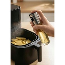 Esmo Home Pratik Püskürtmeli Sprey Cam Şişe Zeytinyağı Sirke Yağ Püskürtücü Yağdanlık Airfryer Yağlık 100ML