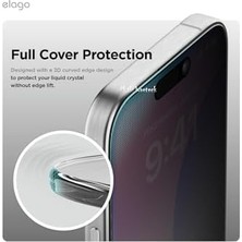 Esmo Home - Iphone 16 ile Uyumlu Hayalet Ekran Koruyucu Cam Privacy Parlak Ekran Camı Rika Premium Glass