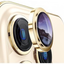 Esmo Home Teknosepetim iphone 15 6.1 Inc 15 Plus 6.7 Kamera Koruma Lensi Alüminyum Çerçeveli Safir 9h Cam iphone 15-15 Plus Gold