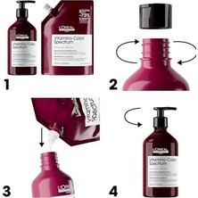 Esmo Home Professionnel Paris Serie Expert Vitamino Boyalı Saçlar Için Parlaklık Kazandıran Renk Koruyucu Şampuan 500ML