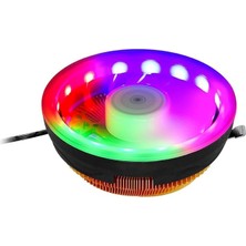 Yenibağ Işıklı F1813C Intel 1366/115X-AMD Am2/am2+/am3/am4 Cpu Fanı Intel ve Amd Uyumlu Cpu Işlemci Soğutucu Fanları (FCL-F1813C)