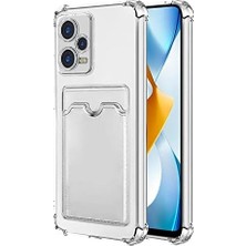 Esmo Home 12 Pro Için Card Slot Kılıf Şeffaf [ 12 Pro ile Uyumlu Kılıf - Şeffaf]
