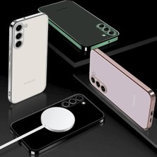 Esmo Home Galaxy S23 ile Uyumlu Kılıf Kenarları Siyah Renkli Kamera Korumalı Dayanıklı Arka Kısmı Şeffaf Esnek Silikon Kapak