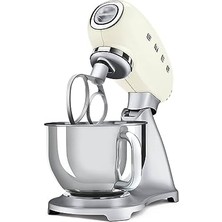 Esmo Home Smeg SMF02SVUK/PBUK/PGEU SMF02CREU 4,8 L Mutfak Robotu Krem, 18/10 Çelik