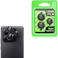 Esmo Home 14 5g ile Uyumlu Kamera Lens Koruyucu Çerçeveli Koruyucu Cl-07 Siyah