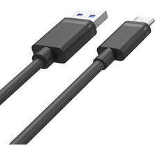 Esmo Home Unitek C14103BK USB 3.1 Kablo Tip A - Tip C M-M 1,5 M / 5 Gbps'ye Kadar Aktarım/yüksek Kaliteli Bakır Teller/senkronizasyon ve Şarj//chromebook