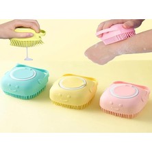 Yenibağ Amaçlı Yumuşak Silikon Duş Lifi - Sabun Jel Şampuan Hazneli