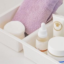 Esmo Home Porsima Wh-72 Çekmece Içi Iki Bölmeli Çok Amaçlı Organizer Beyaz- Dolap Içi Düzenleyici Organizer