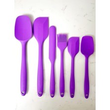 Esmo Home Silikon Spatula (6, Mor, M)