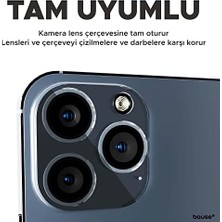 Esmo Home Uyumlu 9h Temperli Kamera Lens Koruyucu Kapak - Şeffaf (12 Pro Max)