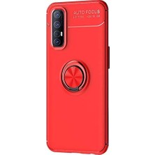 Esmo Home Oppo Reno 3 Pro Için Kılıf Kickstand Ring Holder Kırmızı [reno 3 Pro ile Uyumlu Kılıf - Kırmızı]