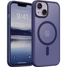 Esmo Home Bix 15 Magsafe Uyumlu Kılıf Tam Koruma Manyetik Darbe Emici Mor