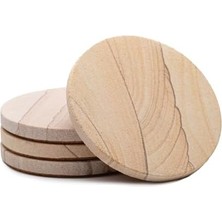 Esmo Home Thirstystone Marka - Çöl Kum Altlığı, Çok Renkli Tamamen Doğal Kumtaşı - Değişen Desenlere Sahip Dayanıklı Taş, Her Bardak Altlığı Orijinal 10 cm Yuvarlak