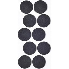 Esmo Home Siyah Keçe 12 Adet 4 cm Yuvarlak Yapışkanlı, Masa, Koltuk Altı Parke Koruma Keçesi