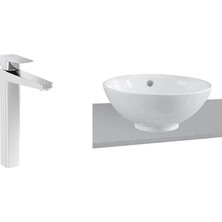 Esmo Home Options Çanak Lavabo + Root Square Blueco Çanak Lavabo Bataryası Seti