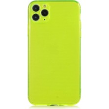 Esmo Home Ile Uyumlu 11 Pro Max Kılıf Mun Silikon, Sarı