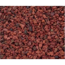 Yenibağ Pomzası 25 kg 5-10 mm Kırmızı Pomza Cüruf Lav Taşı Kırmızı Ponza Volkanik Cüruf