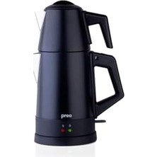 Esmo Home Preo PTM08 1,8 Lt 1800W Çelik Demlikli Siyah Çay Makinesi