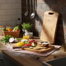 Esmo Home Deconox Bambu Kesme Tahtası Antibakteriel Yıkanabilir Doğrama Tahtası Dikdörtgen 34X24CM | Antibakteriyel ve Yıkanabilir Bambu Kesme Tahtası - Hijyenik ve Dayanıklı Doğrama Işleriniz Için Ideal