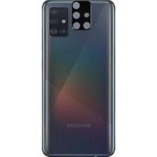 Esmo Home Galaxy A51 ile Uyumlu 3D Kamera Lens Koruma Camı Siyah