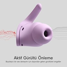 Esmo Home Fit Pro - Gürültü Önleme Özellikli Gerçek Kablosuz Kulak Içi Kulaklık - Ipx4 Derecesi, Tere Dayanıklı Kulaklıklar, ve ile Uyumlu, Bluetooth® - Ametist Moru (Önceki Sürüm)