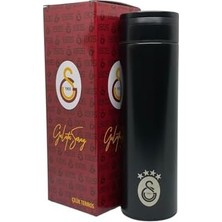 Esmo Home Galatasaray 500ML Lisanslı Çift Katlı Paslanmaz Çelik Termos 8 Saat Sıcak Soğuk Hediye Kutulu Siyah