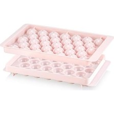 Esmo Home Promosyonca Küre Buz Kalıbı 33 Adet (Pembe)