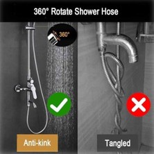 Esmo Home Yüksek Kaliteli 150 cm Pvc Duş Hortumu,gri Plastik Banyo Hortumu,duşakabin Için Duş Hortumu