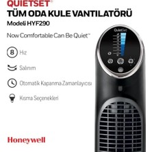 Esmo Home Honeywell Quietset Tower HYF290, 8 Hız Ayarı, 80 Derece Salınım, Zamanlayıcı Fonksiyonu, Uzaktan Kumanda, Kısma Seçenekleri