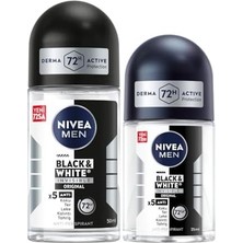 Esmo Home Men Erkek Roll-On Deodorant & Invisible Original 50ML ve Mini Roll-On 25ML, 72 Saat Anti-Perspirant Koruma