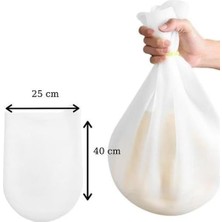 Esmo Home Büyük Hamur Torbası Silikon Şeffaf Hamur Yoğurma Torbası Ekmek Makarna Mantı Hamuru