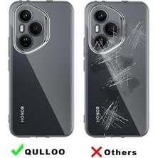 Esmo Home - Honor 400 Pro 5g ile Uyumlu Kılıf Kamera Çıkıntılı Korumalı Yumuşak Şeffaf Silikon + 5d Ekran Koruyucu Cam Set 1er