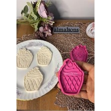 Esmo Home Cupcake Kurabiye Kalıbı Seti - Set 1 - Hamur Şekillendirici - Şeker Hamuru Kalıp- 3 Adet